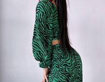 Комплект: топ із зав'язками на талії + спідниця міді з розрізом | PUSHKA SHOP