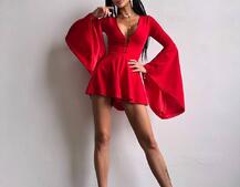 Ромпер з розкльошеними рукавами  Ромпер з розкльошеними рукавами  | PUSHKA SHOP