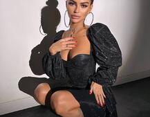 Сяюча корсетна сукня бюстьє з подвійною спідницею Сяюча корсетна сукня бюстьє з подвійною спідницею | PUSHKA SHOP