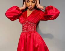 Корсетное платье с пышной юбкой Корсетное платье с пышной юбкой | PUSHKA SHOP