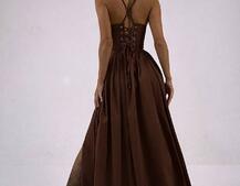 Атласний комплект: корсет + спідниця максі  | PUSHKA SHOP