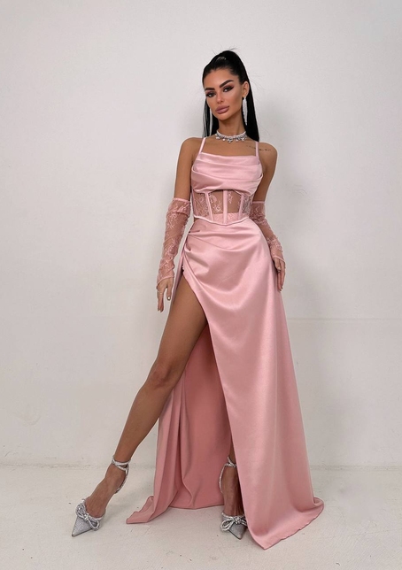 Комплект: корсет+ рукавички + спідниця максі Комплект: корсет+ рукавички + спідниця максі | PUSHKA SHOP