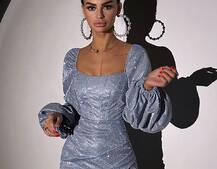 Сяючий комплект: корсет + спідниця міні з драпіруванням Сяючий комплект: корсет + спідниця міні з драпіруванням | PUSHKA SHOP