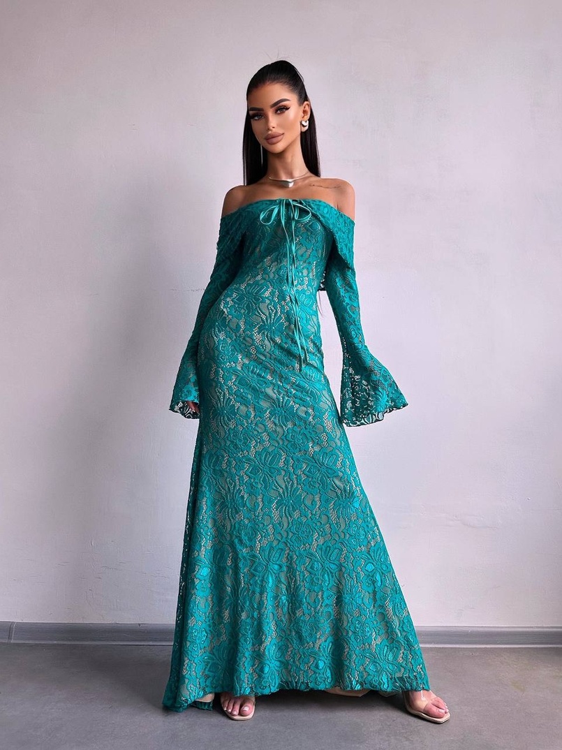 Мереживна сукня максі   | PUSHKA SHOP