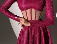 Блискуча корсетна сукня з пишною спідницею | PUSHKA SHOP