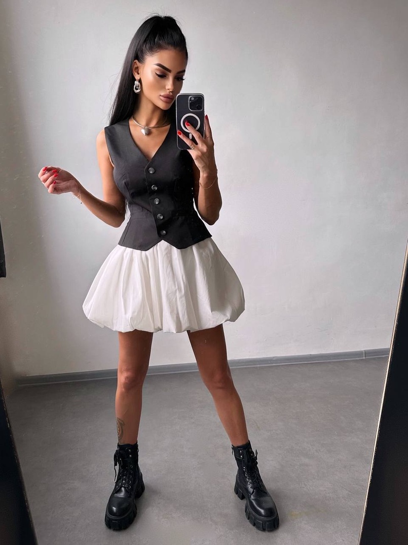 Комплект: жилет + спідниця Комплект: жилет + спідниця | PUSHKA SHOP