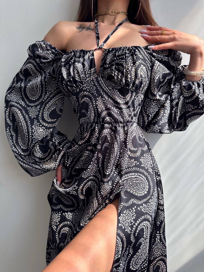 Сукня міді з квітковим принтом  Сукня міді з квітковим принтом  | PUSHKA SHOP