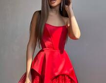 Атласна корсетна сукня  Атласна корсетна сукня  | PUSHKA SHOP