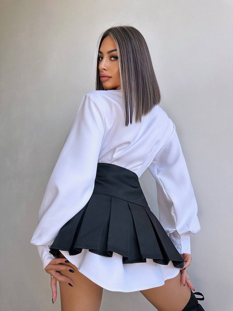 Комплект: спідниця з гетрами + сукня-сорочка  | PUSHKA SHOP