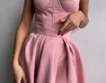 Сукня максі із чашечками та корсетним верхом Сукня максі із чашечками та корсетним верхом | PUSHKA SHOP