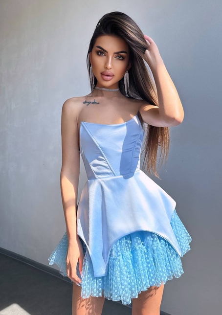 Атласна корсетна сукня  Атласна корсетна сукня  | PUSHKA SHOP