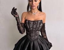 Комплект : мереживний корсет з рукавичками + спідниця балон Комплект : мереживний корсет з рукавичками + спідниця балон | PUSHKA SHOP