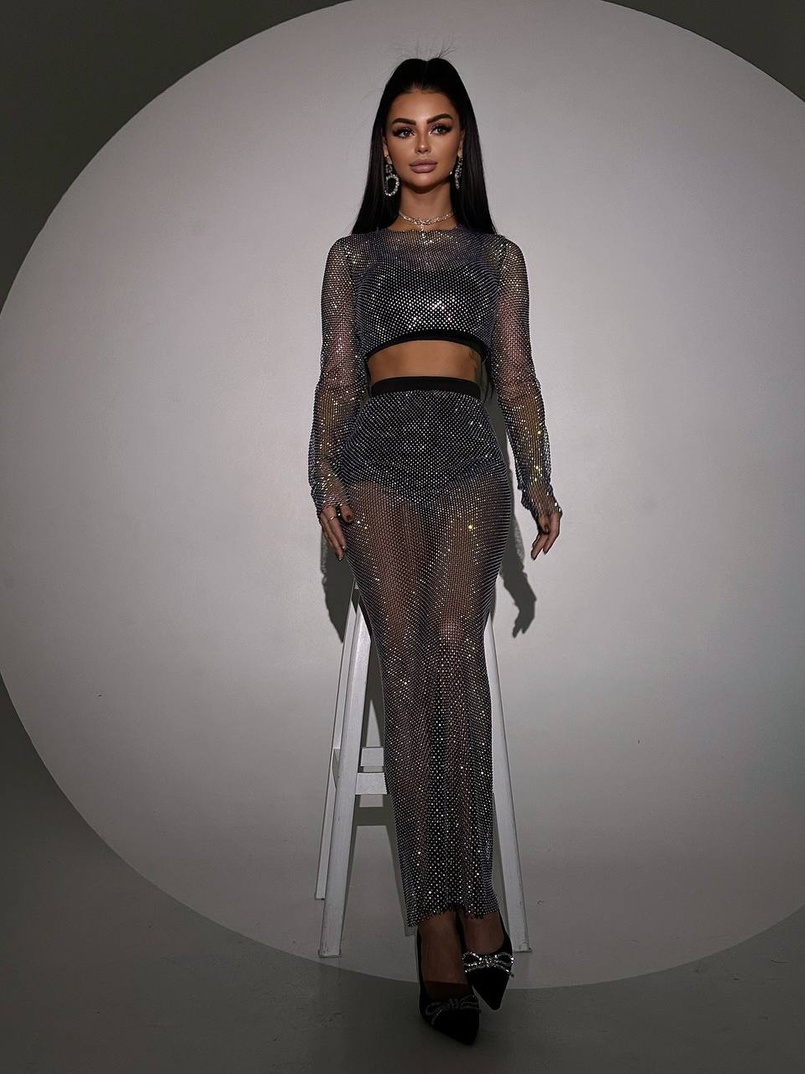 Комплект: сяюча спідниця + топ Комплект: сяюча спідниця + топ | PUSHKA SHOP