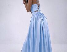 Атласний комплект: корсет + спідниця максі Атласний комплект: корсет + спідниця максі | PUSHKA SHOP