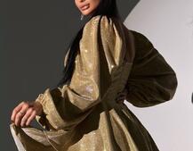 Сяюча корсетна сукня бюстьє з подвійною спідницею  | PUSHKA SHOP