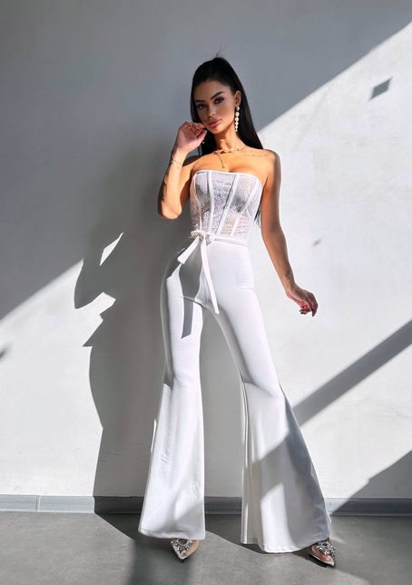 Комплект: піджак + комбінезон кльош  Комплект: піджак + комбінезон кльош  | PUSHKA SHOP