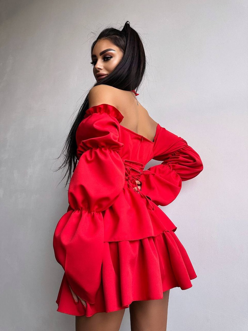 Сукня з чокером  | PUSHKA SHOP