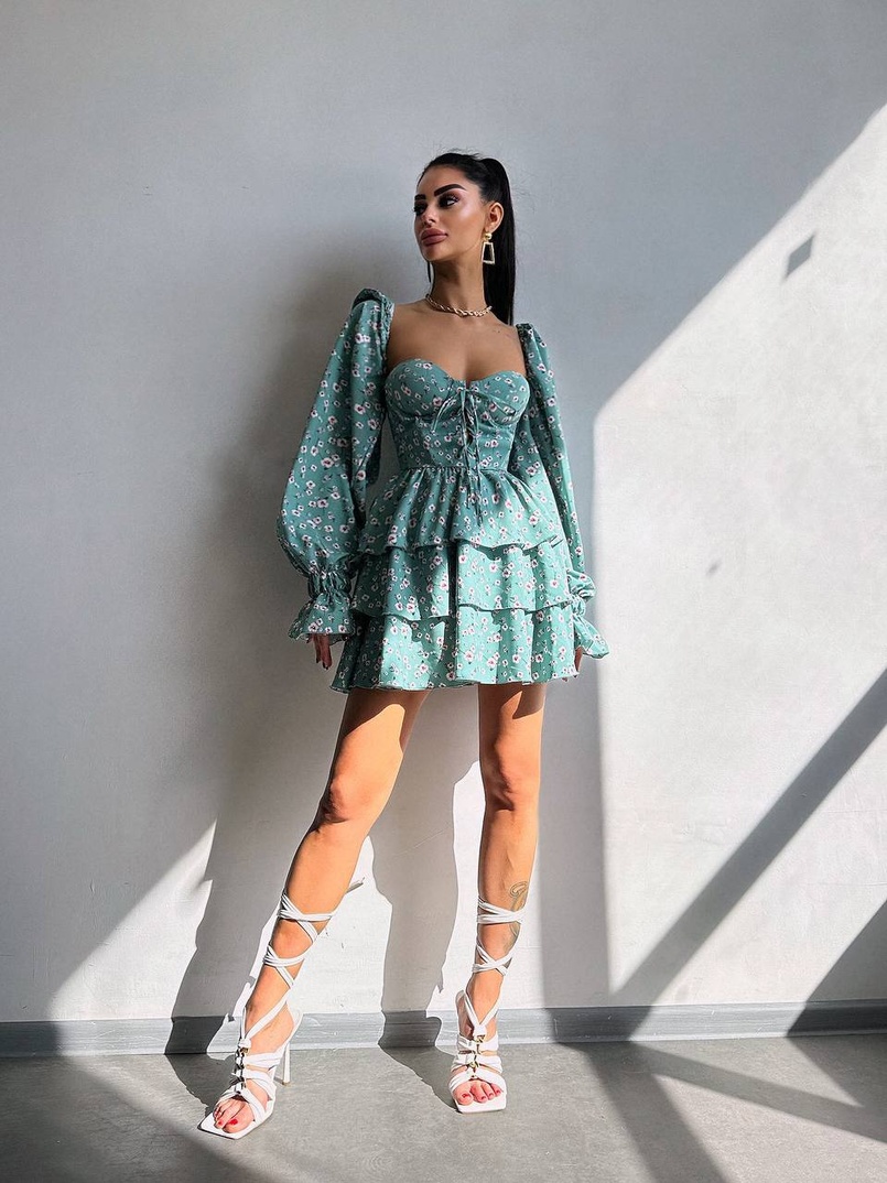 Корсетна сукня -бюстьє з пишною спідницею  Корсетна сукня -бюстьє з пишною спідницею  | PUSHKA SHOP