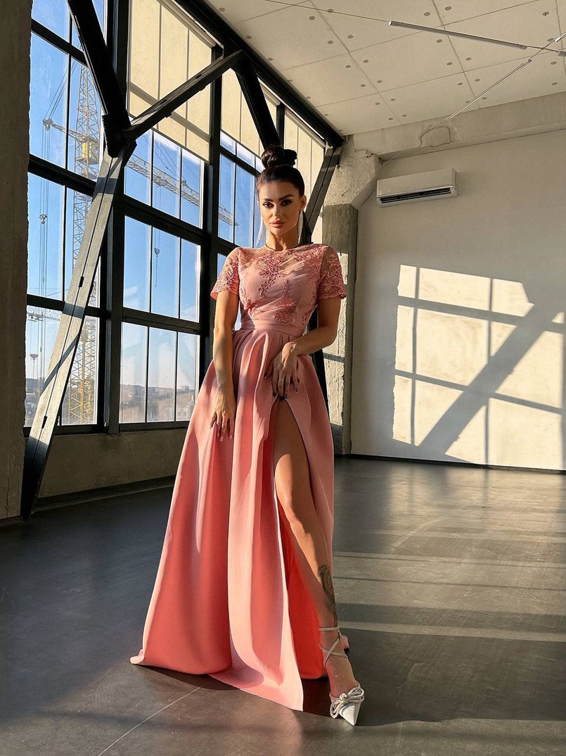 Сукня максі з мереживом  Сукня максі з мереживом  | PUSHKA SHOP