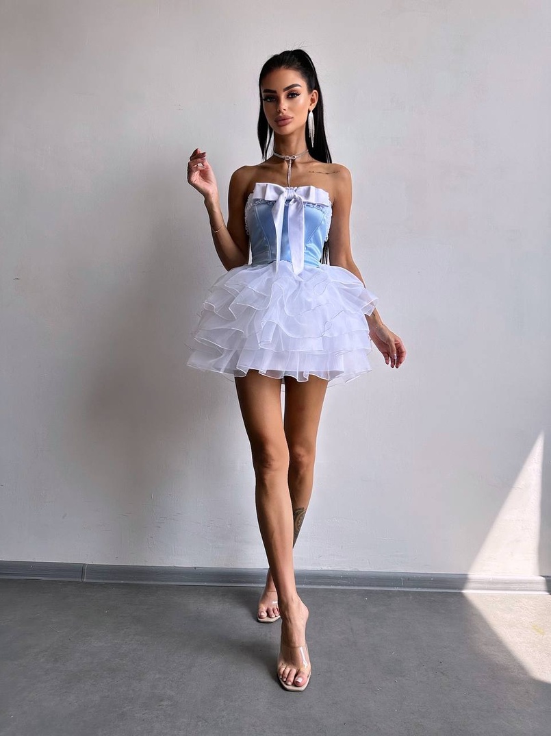 Комплект: корсет + пишна спідниця міні  Комплект: корсет + пишна спідниця міні  | PUSHKA SHOP