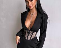 Комплект: сукня піджак + корсет  | PUSHKA SHOP