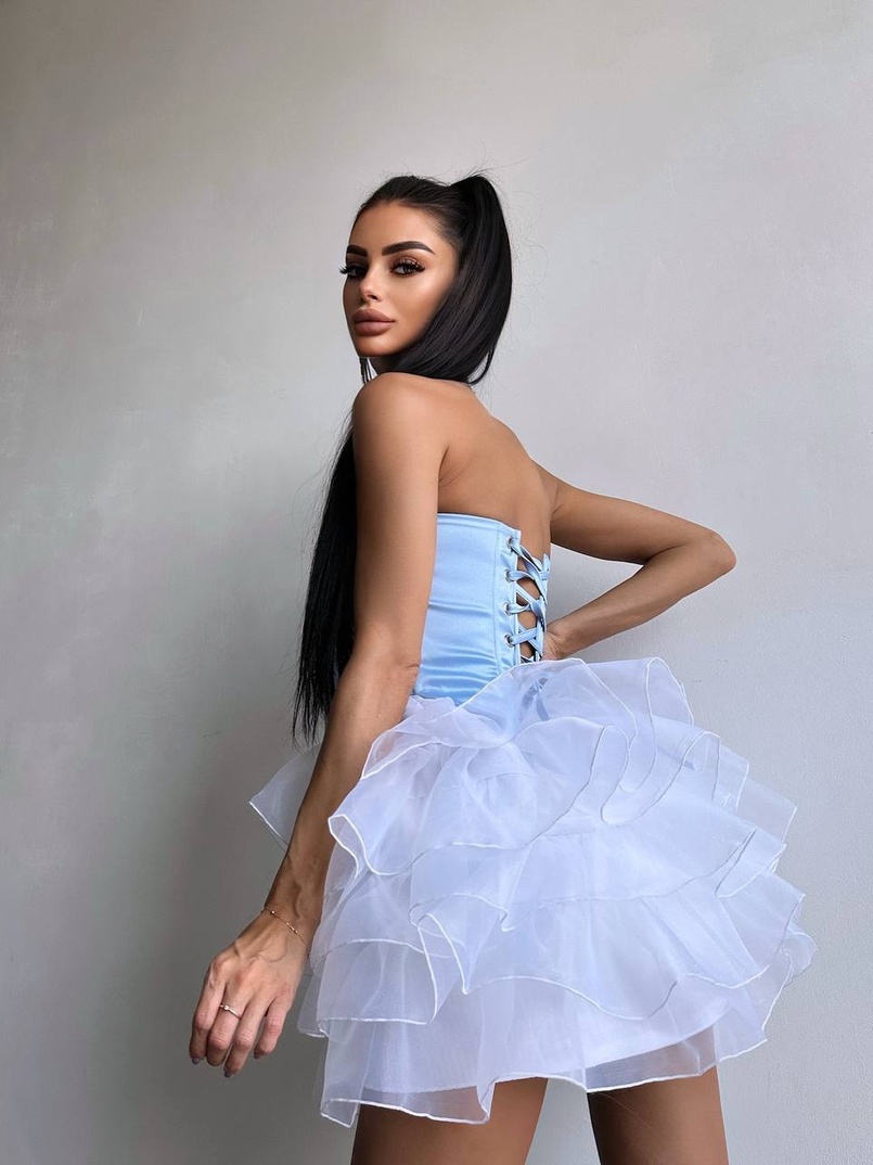 Комплект: корсет + пишна спідниця міні  Комплект: корсет + пишна спідниця міні  | PUSHKA SHOP