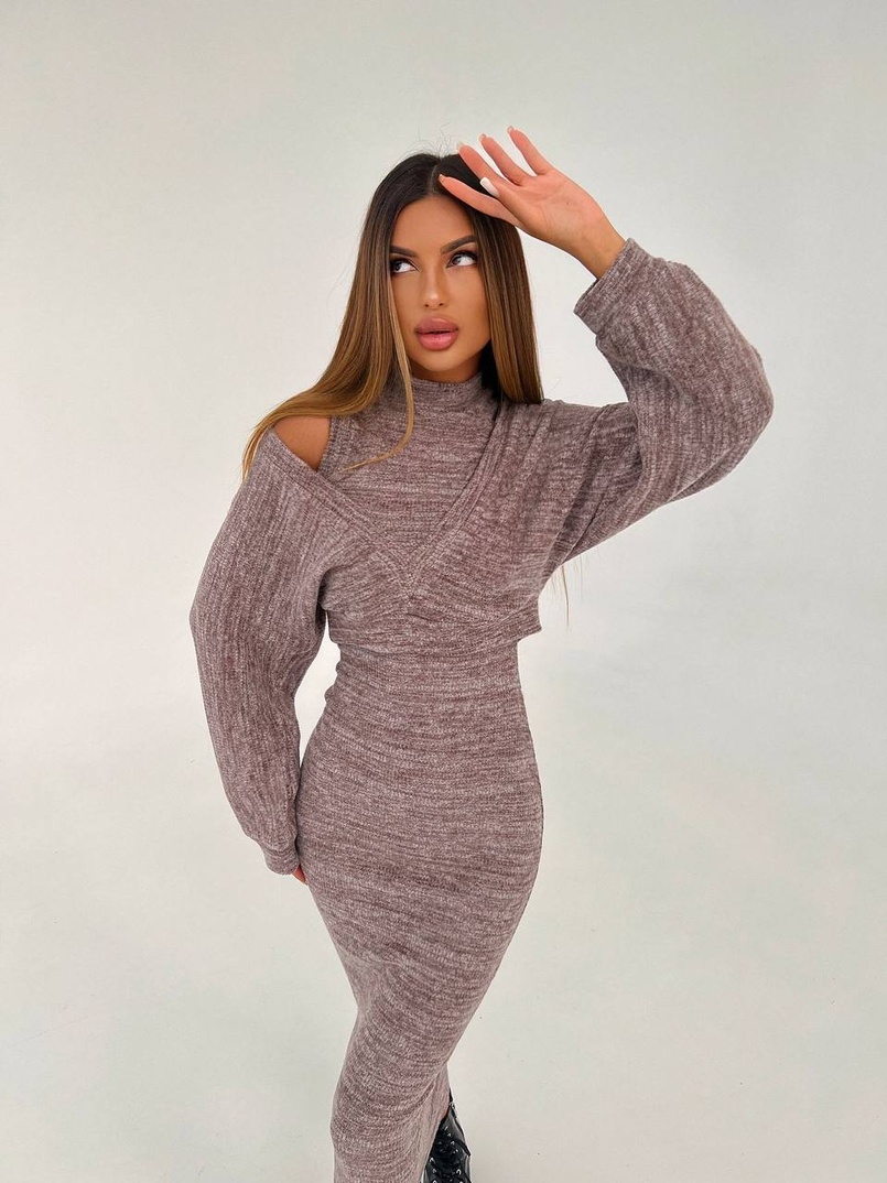 Трикотажна сукня-двійка  Трикотажна сукня-двійка  | PUSHKA SHOP