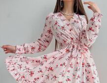 Сукня в квітковий принт з воланами Сукня в квітковий принт з воланами | PUSHKA SHOP