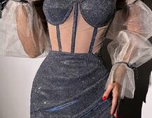 Сяючий комплект: корсет + спідниця  Сяючий комплект: корсет + спідниця  | PUSHKA SHOP