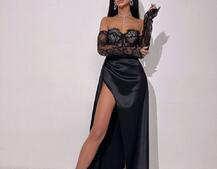 Комплект: мереживний корсет  +  спідниця максі   | PUSHKA SHOP