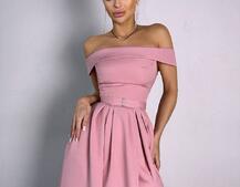 Сукня максі з відкритими плечима  Сукня максі з відкритими плечима  | PUSHKA SHOP