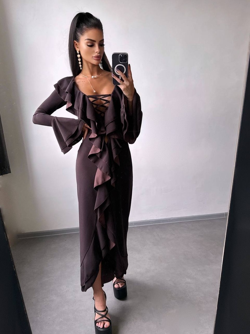 Сукня з воланами  Сукня з воланами  | PUSHKA SHOP