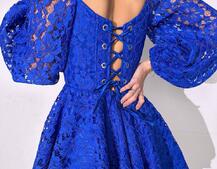 Мереживна сукня з корсетним верхом та пишною подвійною спідницею  Мереживна сукня з корсетним верхом та пишною подвійною спідницею  | PUSHKA SHOP