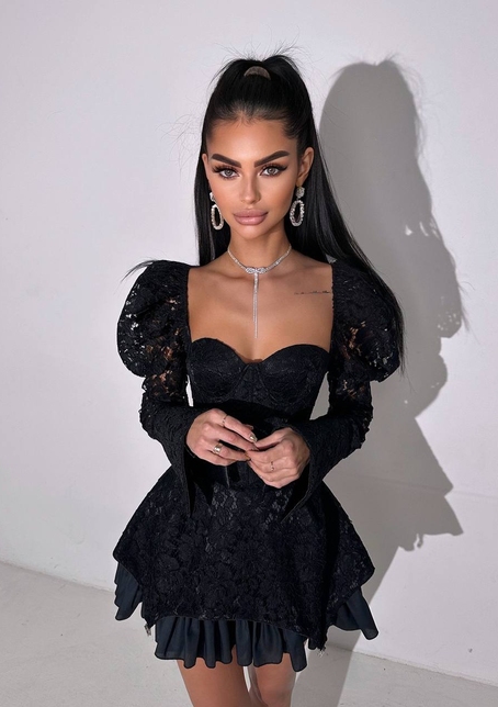 Мереживна сукня з чашечками  Мереживна сукня з чашечками  | PUSHKA SHOP