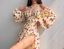 Сукня міді з квітковим принтом  Сукня міді з квітковим принтом  | PUSHKA SHOP