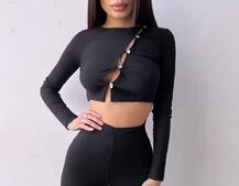 Комплект : штани кльош і топ на ґудзиках   Комплект : штани кльош і топ на ґудзиках   | PUSHKA SHOP