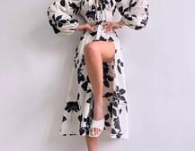 Сукня міді з квітковим принтом  Сукня міді з квітковим принтом  | PUSHKA SHOP