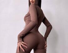 Облягаючий трикотажний комбінезон  Облягаючий трикотажний комбінезон  | PUSHKA SHOP