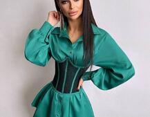 Приталена сорочка + корсет  Приталена сорочка + корсет  | PUSHKA SHOP