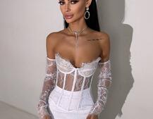 Мереживний комплект: корсет + спідниця   Мереживний комплект: корсет + спідниця   | PUSHKA SHOP