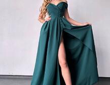 Сукня максі  з розрізом на спідниці  Сукня максі  з розрізом на спідниці  | PUSHKA SHOP