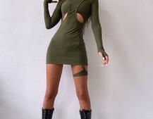 Облягаюча сукня міні цікавого крою Облягаюча сукня міні цікавого крою | PUSHKA SHOP