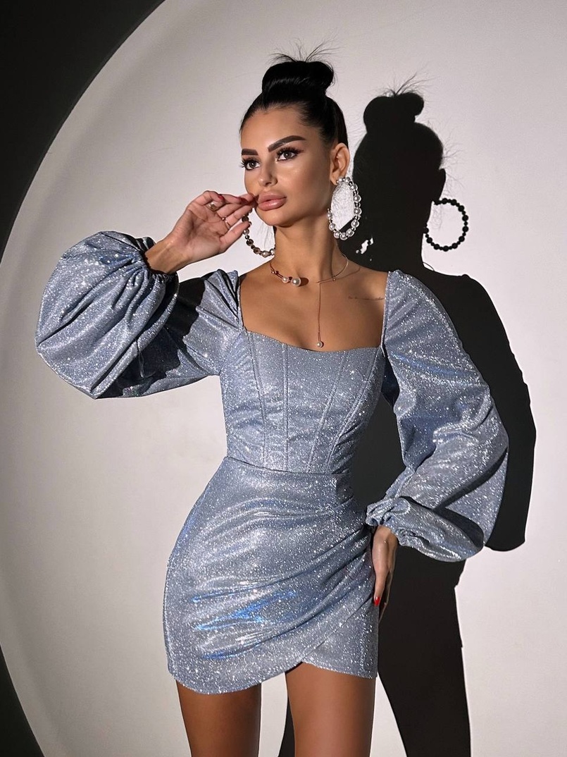 Сяючий комплект: корсет + спідниця міні з драпіруванням Сяючий комплект: корсет + спідниця міні з драпіруванням | PUSHKA SHOP