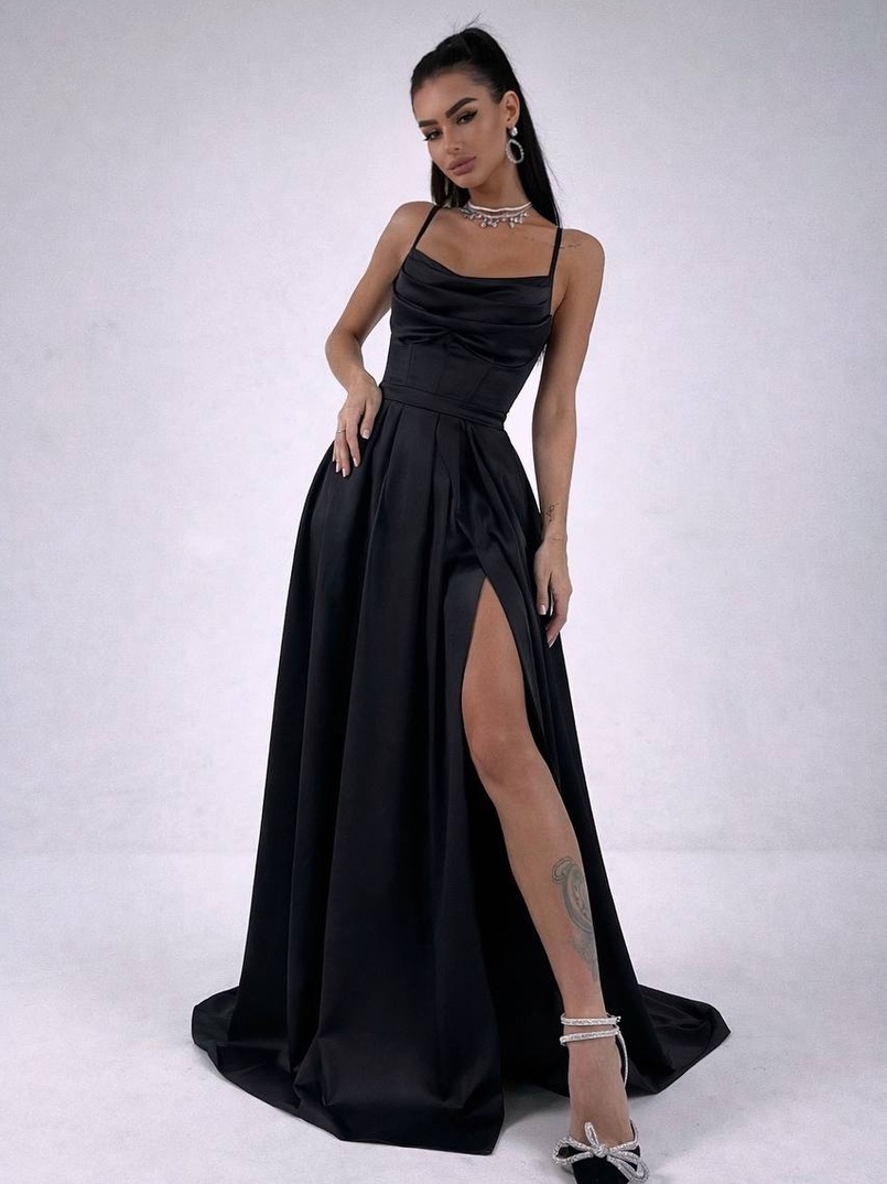 Атласний комплект: корсет + спідниця максі Атласний комплект: корсет + спідниця максі | PUSHKA SHOP