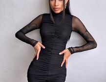 Сукня міні з драпіруванням  Сукня міні з драпіруванням  | PUSHKA SHOP