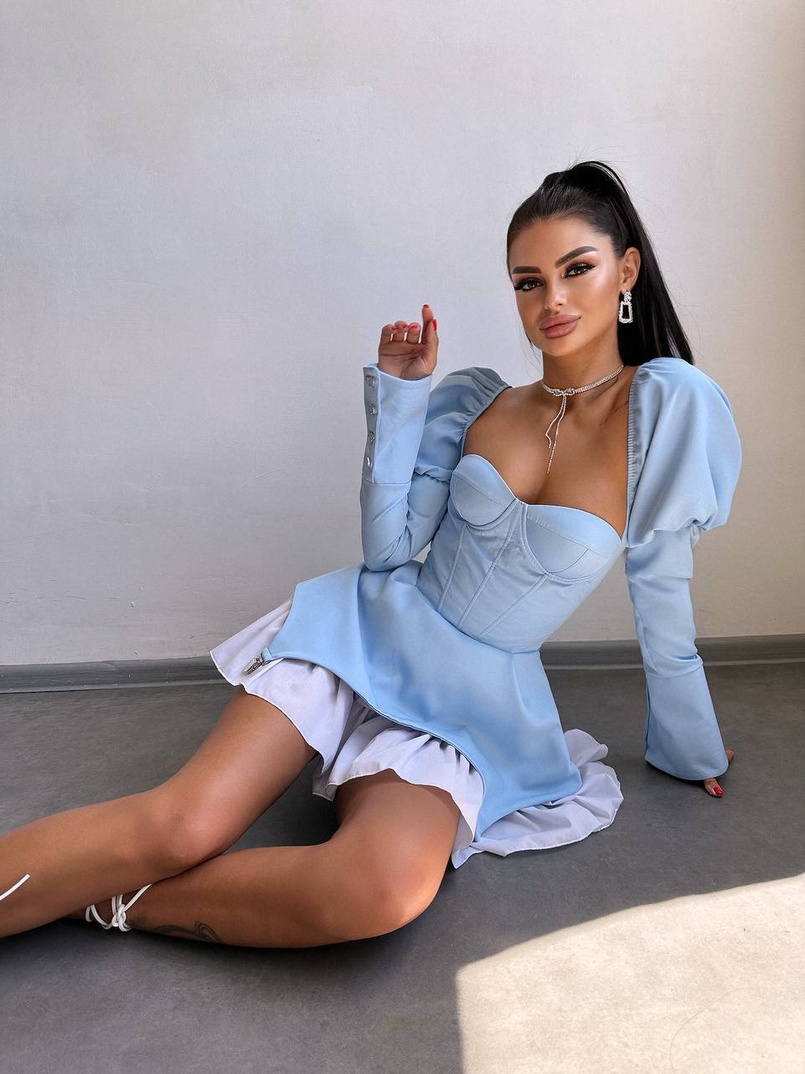 Сукня з чашечками та елементами корсету  | PUSHKA SHOP