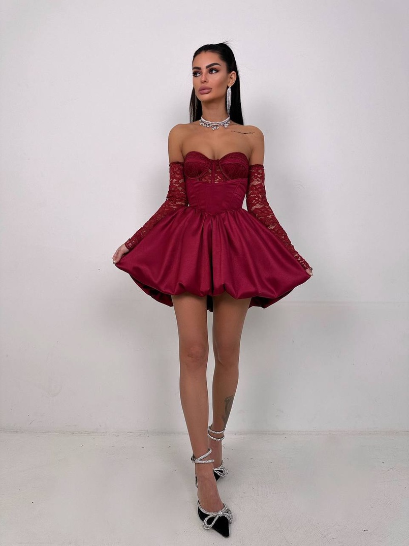 Комплект: мереживний корсет бюстьє + корсетна спідниця | PUSHKA SHOP