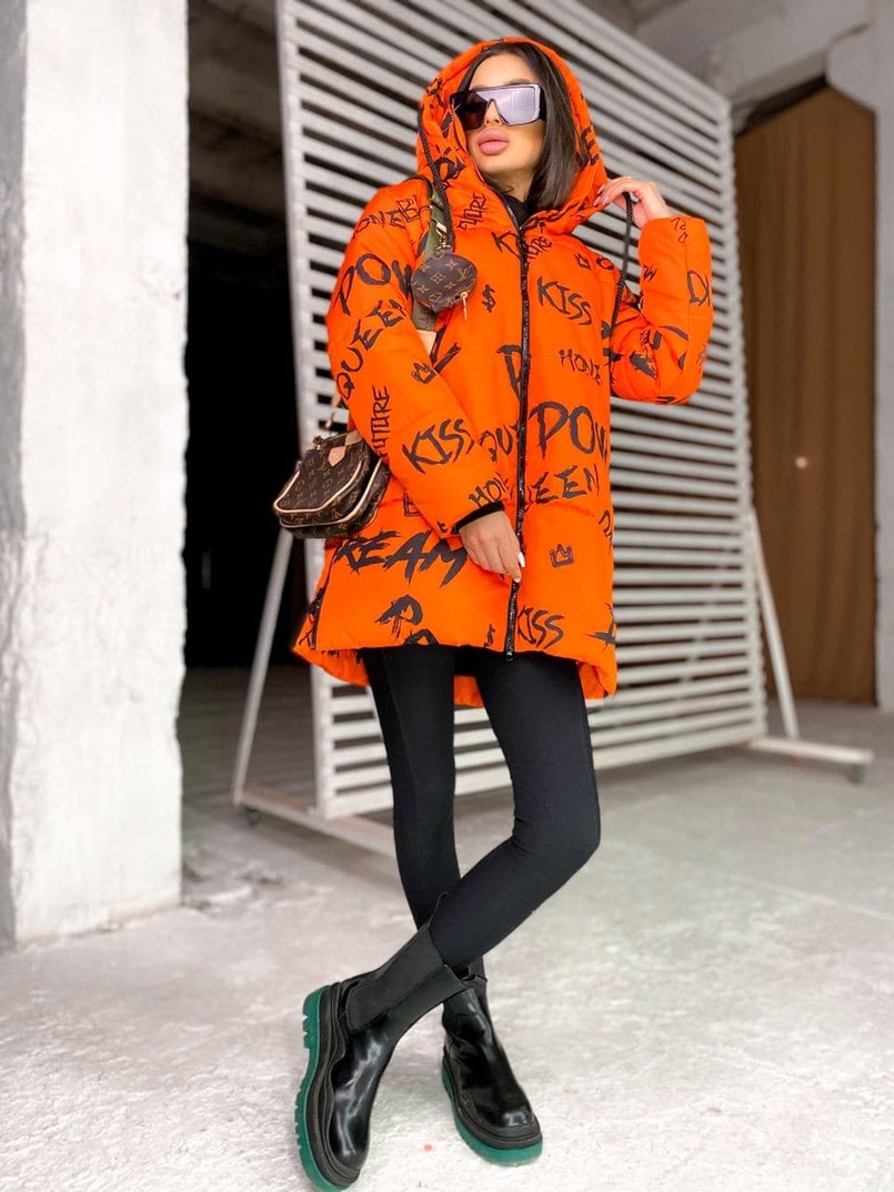 Тёплая куртка с креативным принтом❄️ Тёплая куртка с креативным принтом❄️ | PUSHKA SHOP