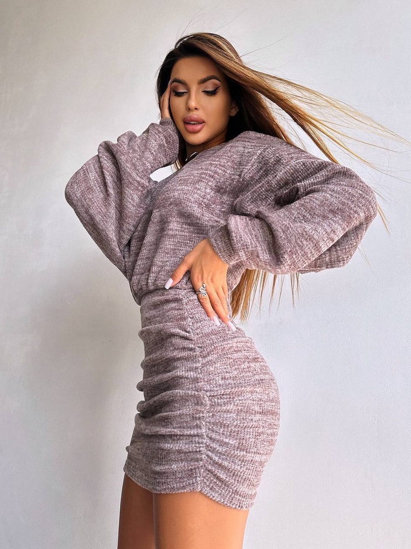 Трикотажна сукня міні  Трикотажна сукня міні  | PUSHKA SHOP