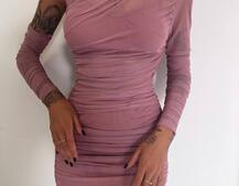 Міні сукня з драпіруванням   | PUSHKA SHOP